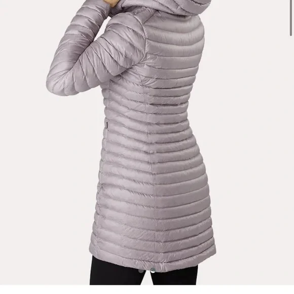 Arc'teryx Nuri long down coat - light lavender - Picture 2 of 9